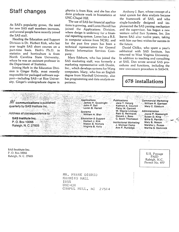 sas comms 16f