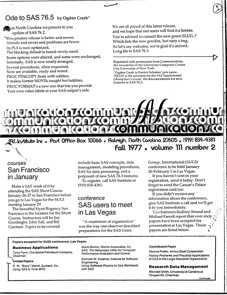 sas comms 11a