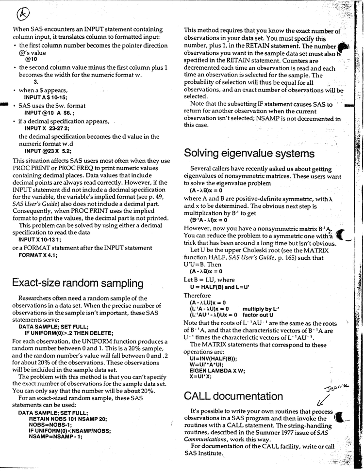 sas comms 11d