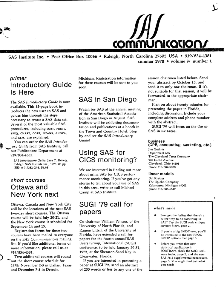 sas comms 13a
